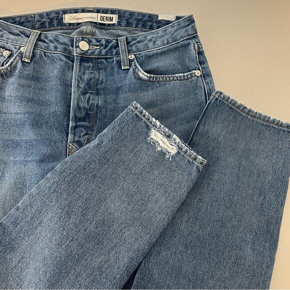 Lovers + Friends Diego High Rise Relaxed Fit Jeans in Paloma 28 - Picture 1 of 9